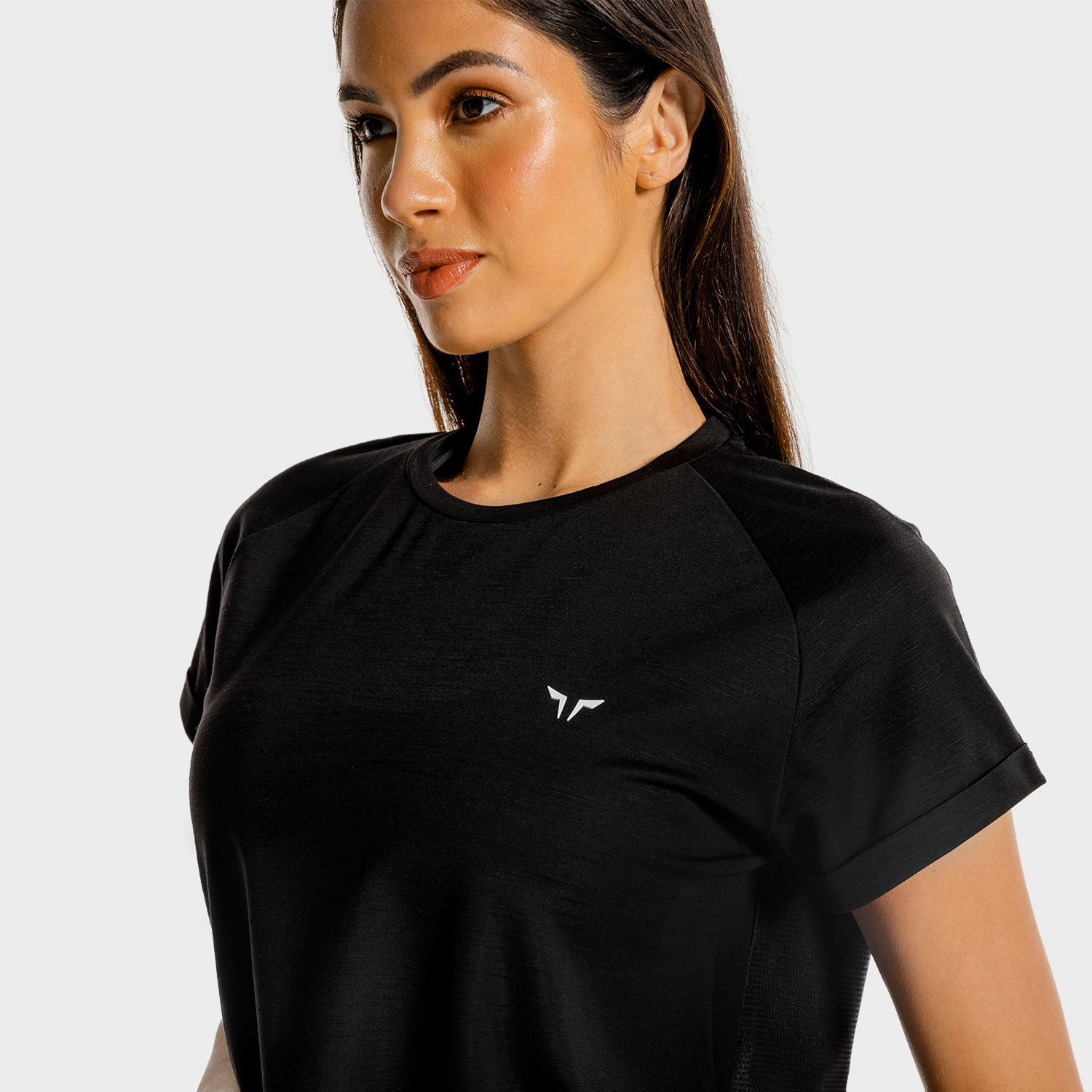 BLACK LOOSE FIT TEE
